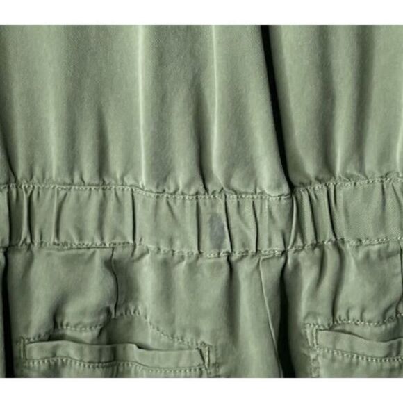 Banana Replublic Jumpsuit 100% Lyocell Sage Green Side Zipper women's sz 14 FLAW - Picture 12 of 12